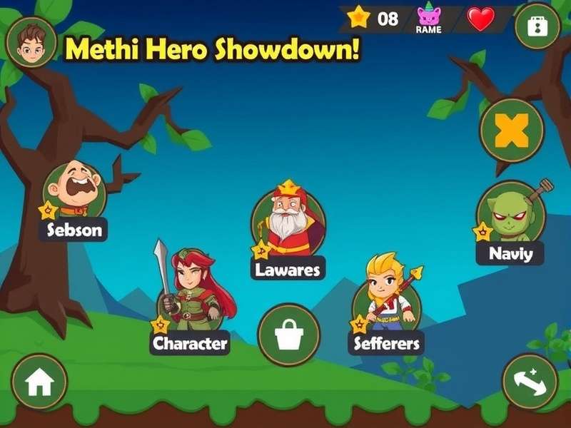 Methi Hero Showdown character selection
